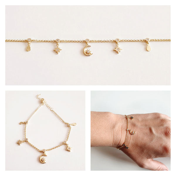 Pulseras - Pul2021 Pulsera Sky Dorada - Senora