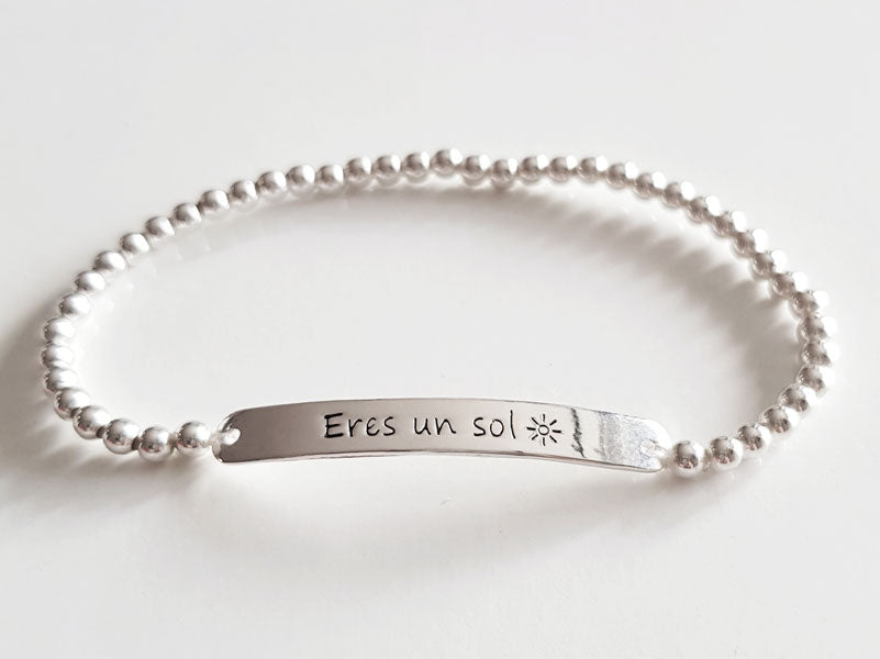 Pulseras - Pul1551 Elastica Eres Un Sol - Senora