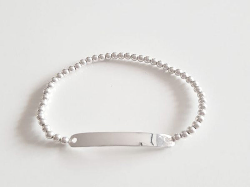 Pulseras - Pul1559 Elastica Placa Lisa - Senora