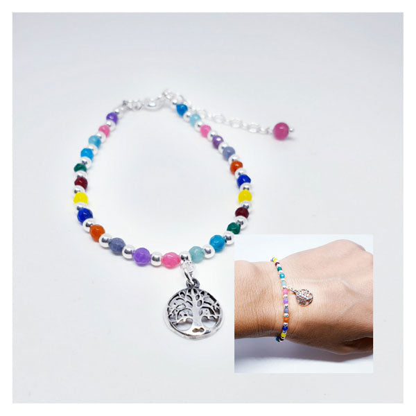 Pulseras - Pul1947 Multicolor Arbol - Senora