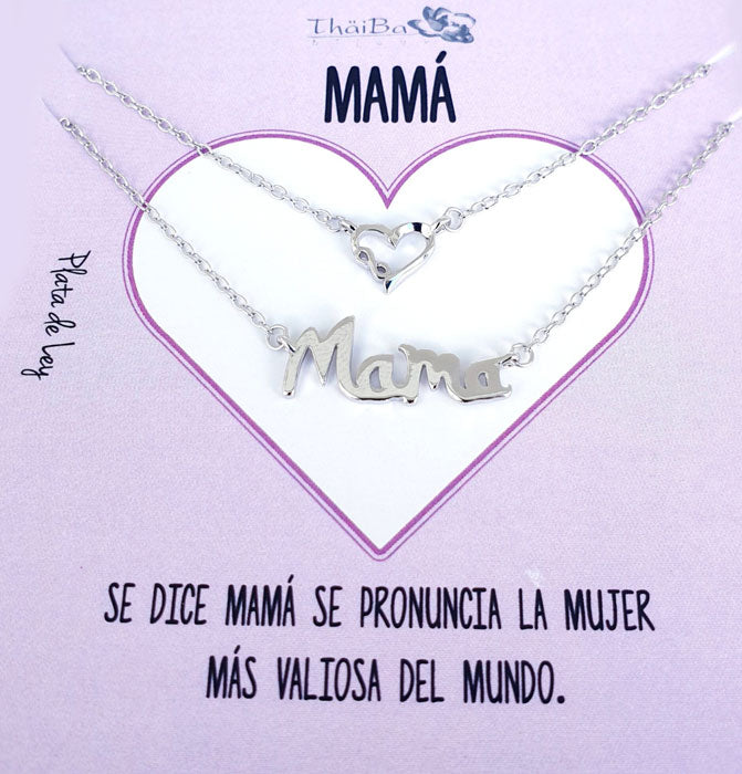 Dia De La Madre - 1996 Collar Mama Doble - Senora