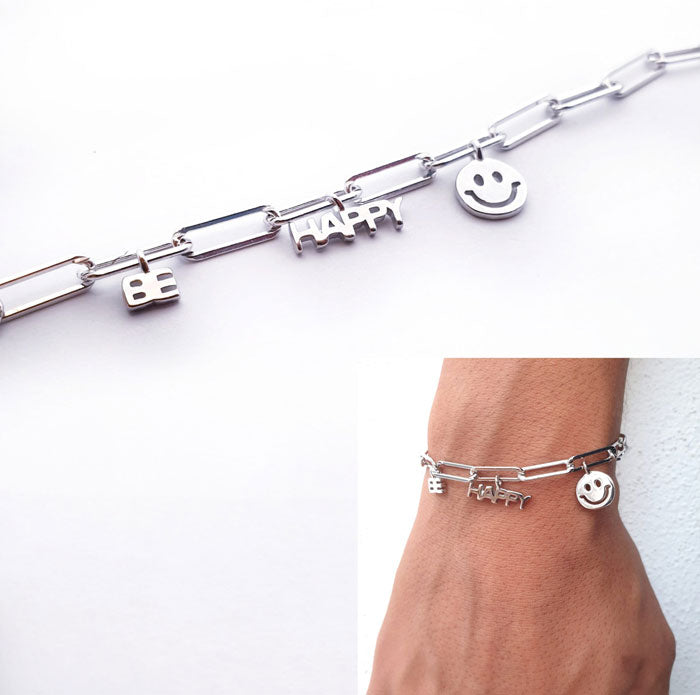 Pulseras - Pul2028 Be Happy - Senora