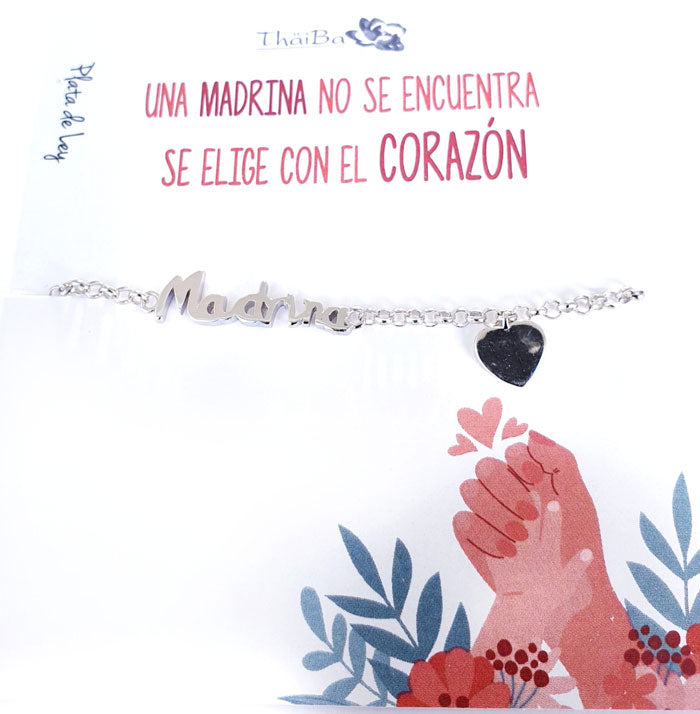 Joyas Con Mensaje - Pul1978 Pulsera Famili Madrina - Senora