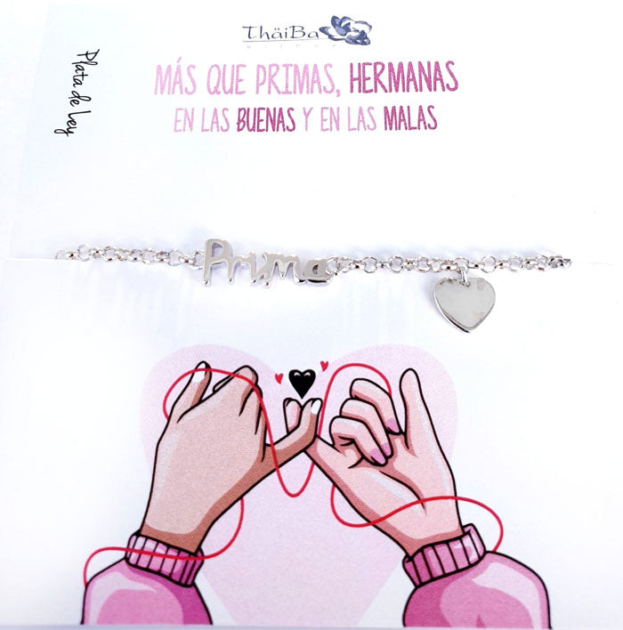 Joyas Con Mensaje - Pul1980 Pulsera Familia Prima - Senora