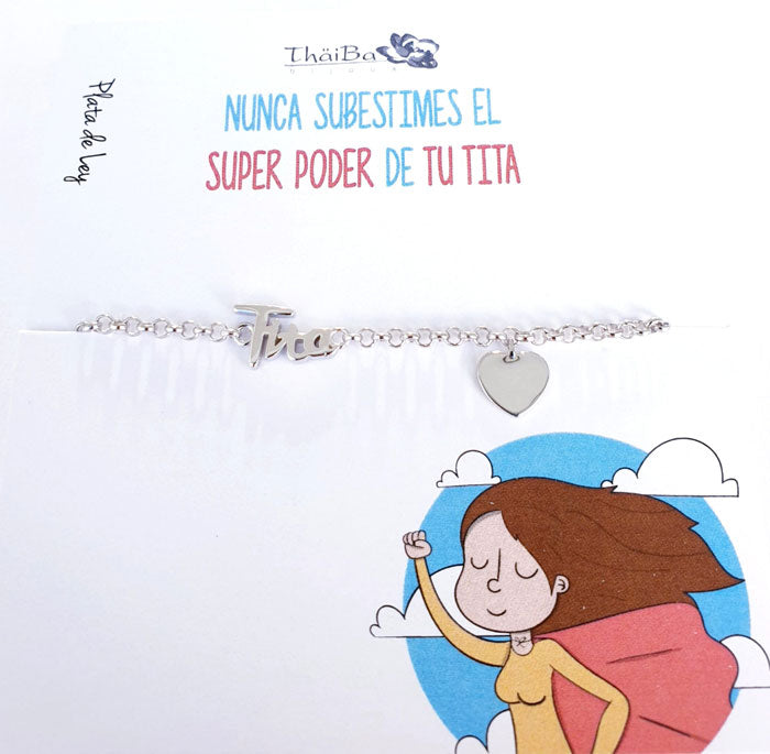 Joyas Con Mensaje - Pul1981 Pulsera Familia Tita - Senora