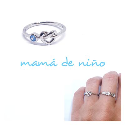Dia De La Madre - An1284 Anillo Corazon Infinito - Senora