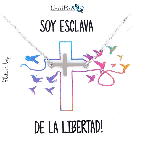 Joyas Con Mensaje - Coll514 Collar Cruz S - Senora