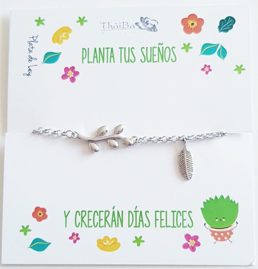 Joyas Con Mensaje - Pul1971 Pulsera Ramas - Senora