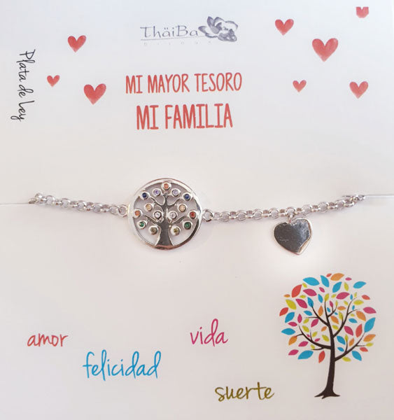 Joyas Con Mensaje - Pul1961 Pulsera Arbol Vida - Senora