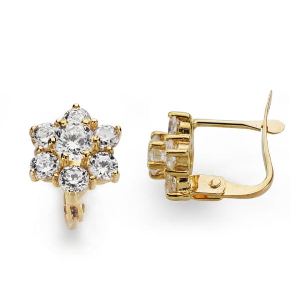 Pendientes Cuajo catalán 10 x 10 mm de oro amarillo 18K