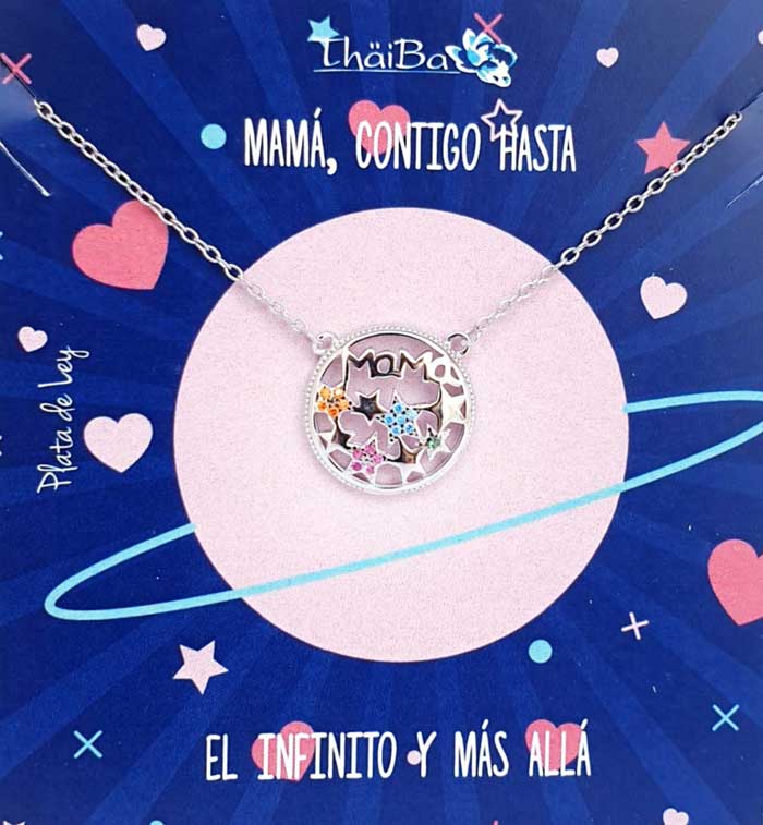 Dia De La Madre - Coll951 Collar Mama Estrellas - Senora
