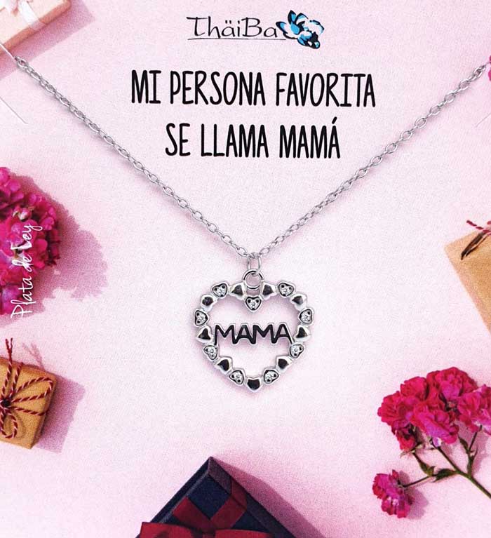 Dia De La Madre - Coll955 Collar Mama Corazones - Senora