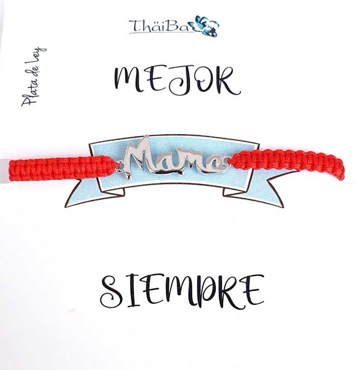 Dia De La Madre - Pul2136 Pulsera Macrame Mama - Senora