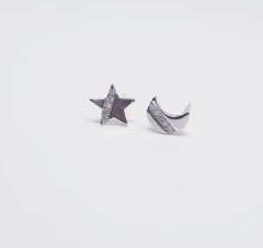 Pendientes - Pack 635 Luna Y Estrella - Senora