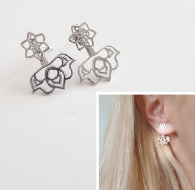 Pendientes - Pend1648 Flor De Lotto - Senora