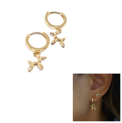 Pendientes - Pend2109 Perrito Globo Oro - Senora