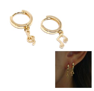 Pendientes - Pend2115 Musica Oro - Senora