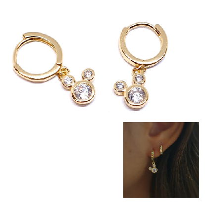 Pendientes - Pend2113 Mickey Oro - Senora