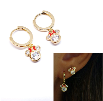Pendientes - Pend2111 Minnie Mouse Oro - Senora
