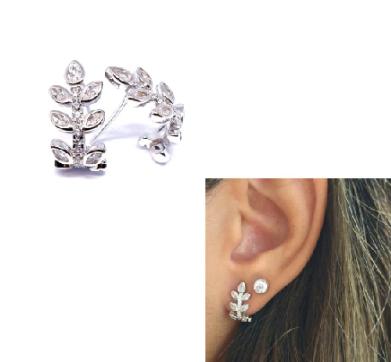 Pendientes - Pend2102 Hojas - Senora
