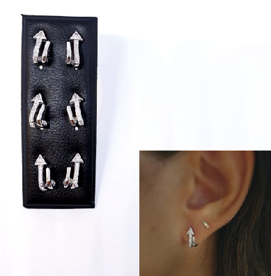 Pendientes - Pack762 Flecha Garra - Senora