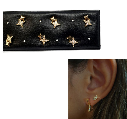 Pendientes - Pack767 Estrella Polar Oro - Senora