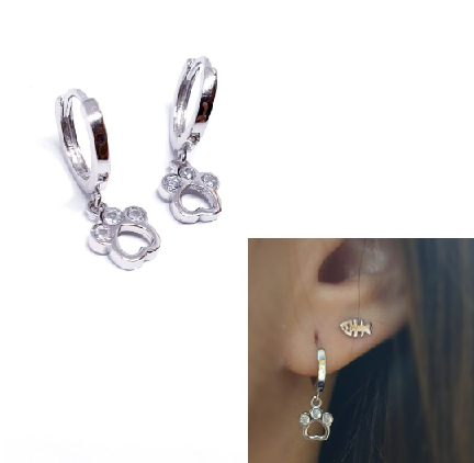 Pendientes - Pend2050 Huella Mascota - Senora