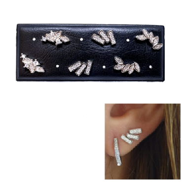 Pendientes - Pack729 Trio Blancos - Senora