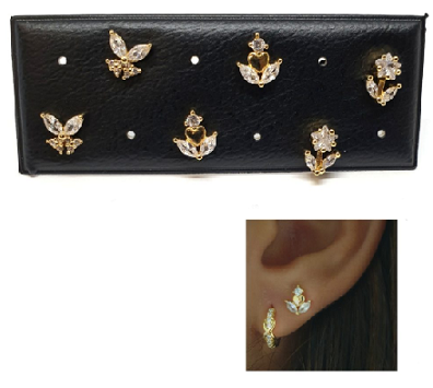 Pendientes - Pack728 Primavera Blanca Oro - Senora