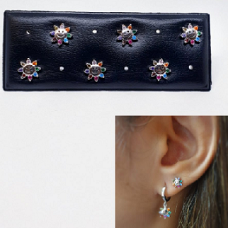 Pendientes - Pack756 Flor Smile - Senora