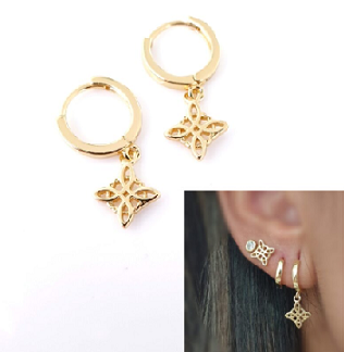 Pendientes - Pend1988 Nudo De Bruja Oro - Senora