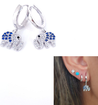 Pendientes - Pend1983 Elefante Suerte - Senora