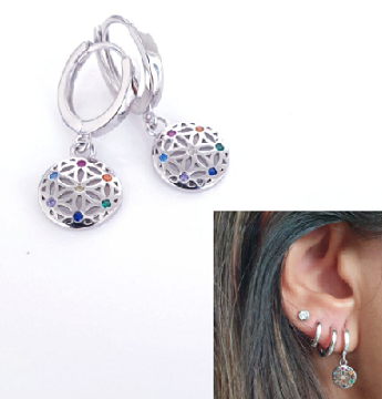 Pendientes - Pend1981 Flor De La Vida - Senora