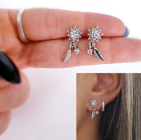 Pendientes - Pend2025 Estrella Y Hoja - Senora