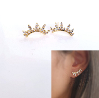 Pendientes - Pend2030 Rayo De Sol Oro - Senora