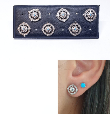 Pendientes - Pack719 Rosa De Los Vientos - Senora