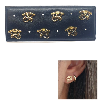 Pendientes - Pack716 Oro Ojo De Horus - Senora