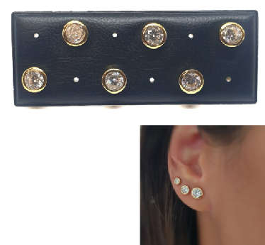 Pendientes - Pack714 Punto De Luz Oro 6Mm - Senora