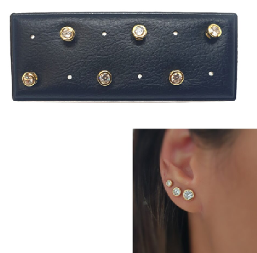 Pendientes - Pack710 Punto De Luz Oro 4Mm - Senora