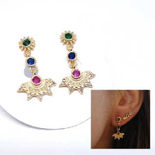 Pendientes - Pend1934 Bohemian Colores Oro - Senora