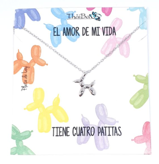 Joyas Con Mensaje - Coll966 Perrito Globo - Senora