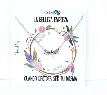 Joyas Con Mensaje - Call957 Libelula Piedras - Senora