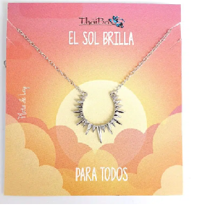 Joyas Con Mensaje - Coll706 Sol Naciente - Senora