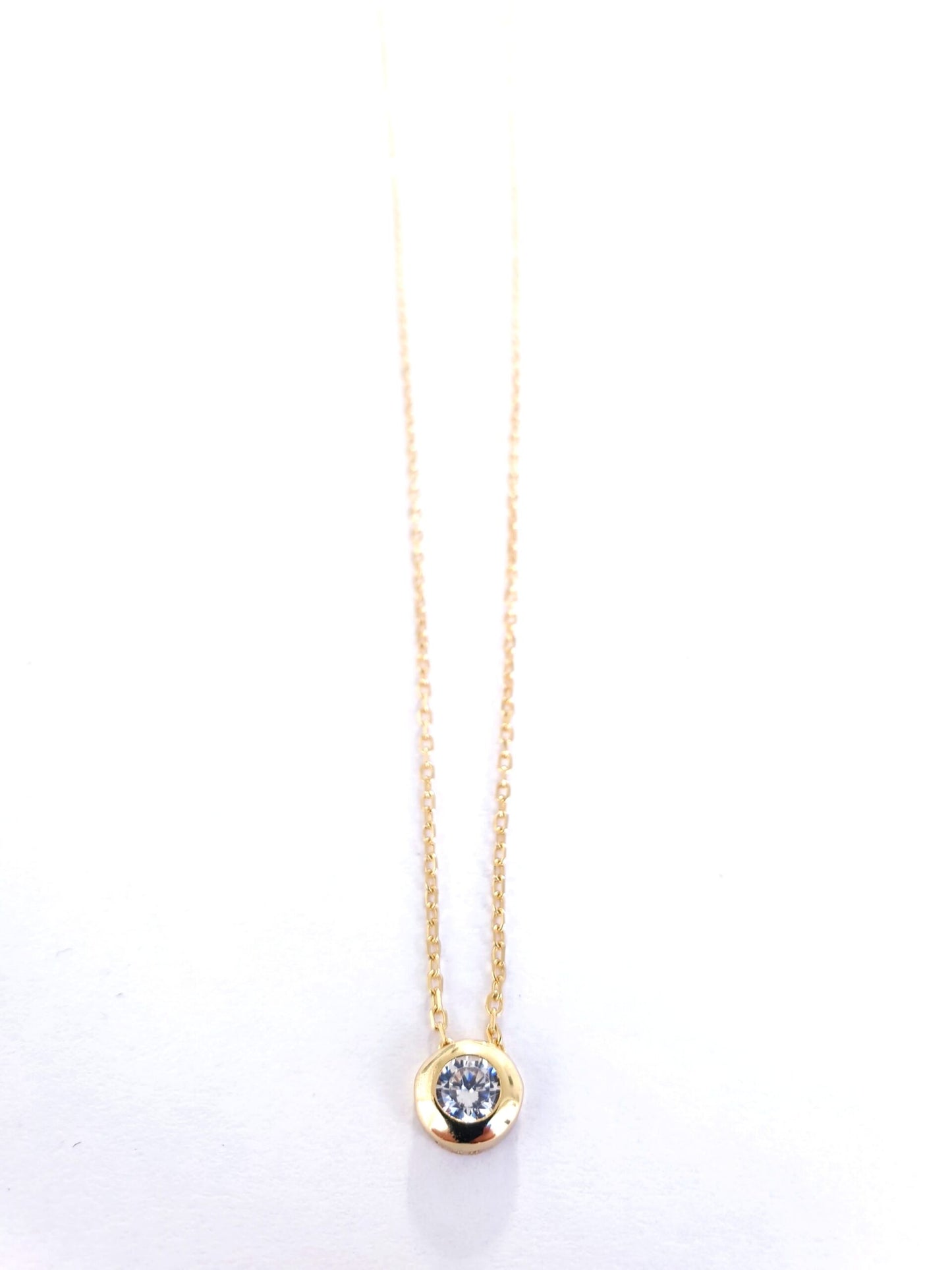 Gargantillas Y Collares - Coll940 Punto De Luz Oro 5Mm - Senora