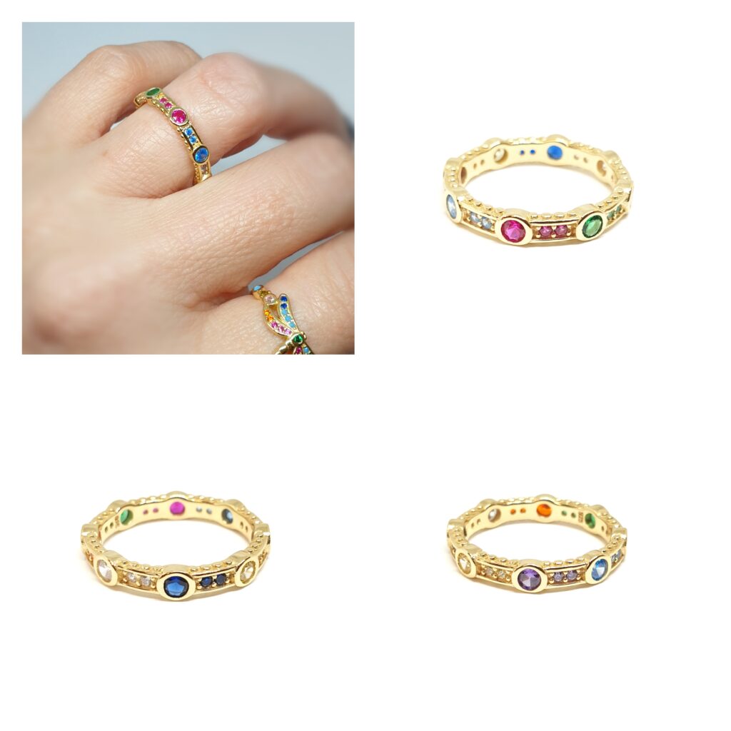 Anillos - An1340 Power Oro Multicolor - Senora