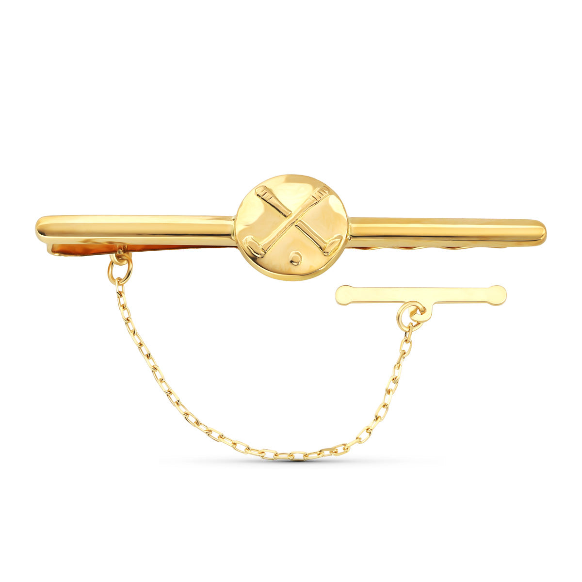 Pisacorbata Clip de Corbata Golf 55 x 14 mm de oro amarillo 18K