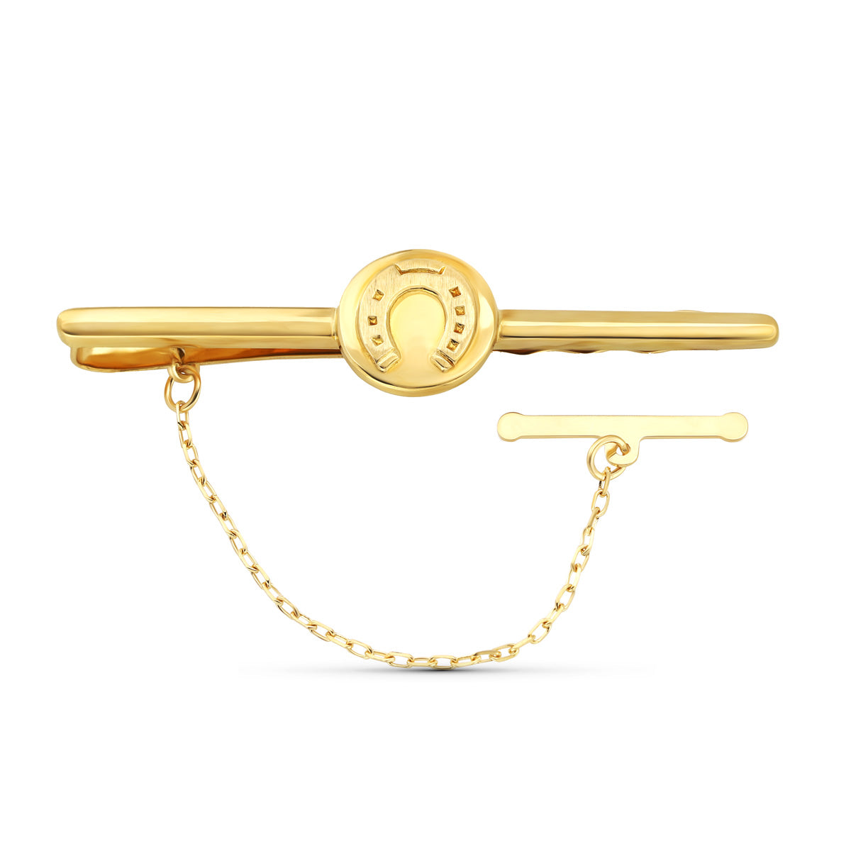 Pisacorbata Clip de Corbata Herradura de oro amarillo 18K