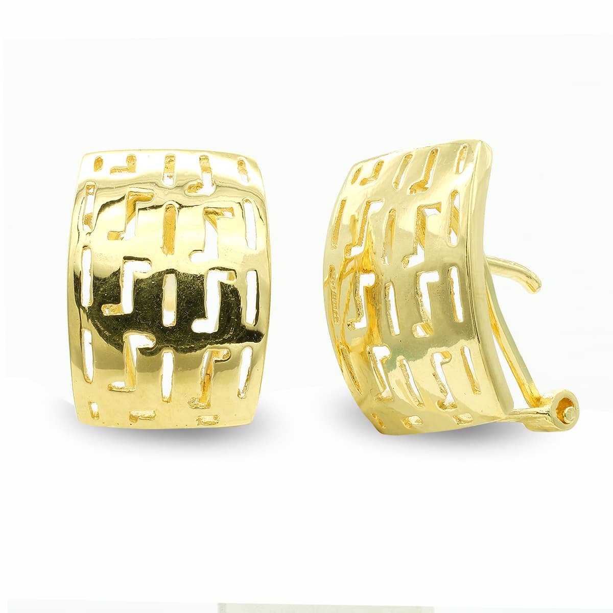 Pendientes Calado de oro amarillo 18K