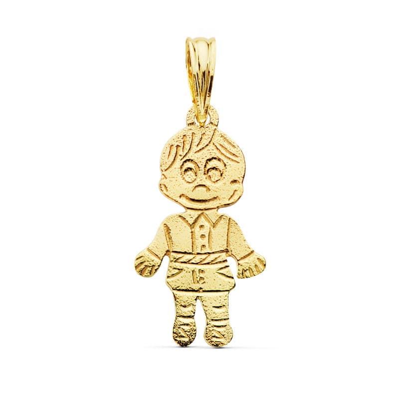 Colgante Niño 17 x 11 mm de oro amarillo 18K