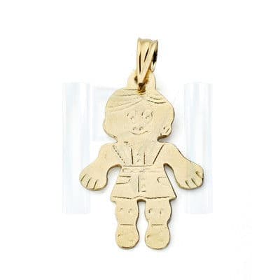 Colgante Niño 23 x 14 mm de oro amarillo 18K